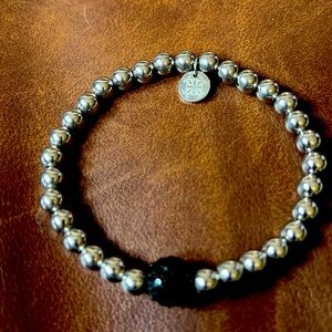 Rustic Cuff Ireland Bracelet.  Black with silver